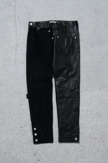 whowhat  IMA:ZINE / LEATHER PUZZLE PANTS
