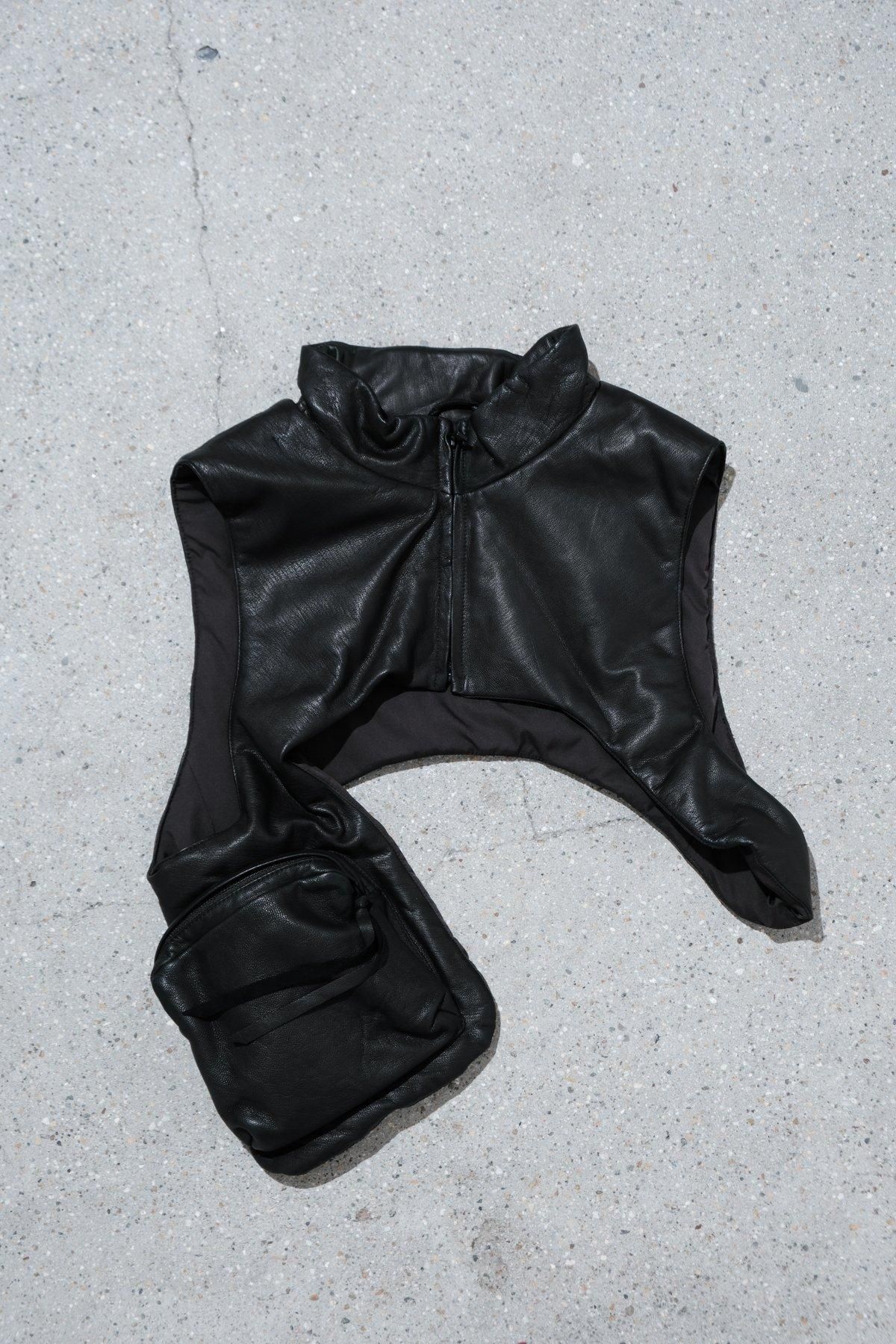 whowhat × IMA:ZINE / LEATHER HARNESS VEST - IMA:ZINE