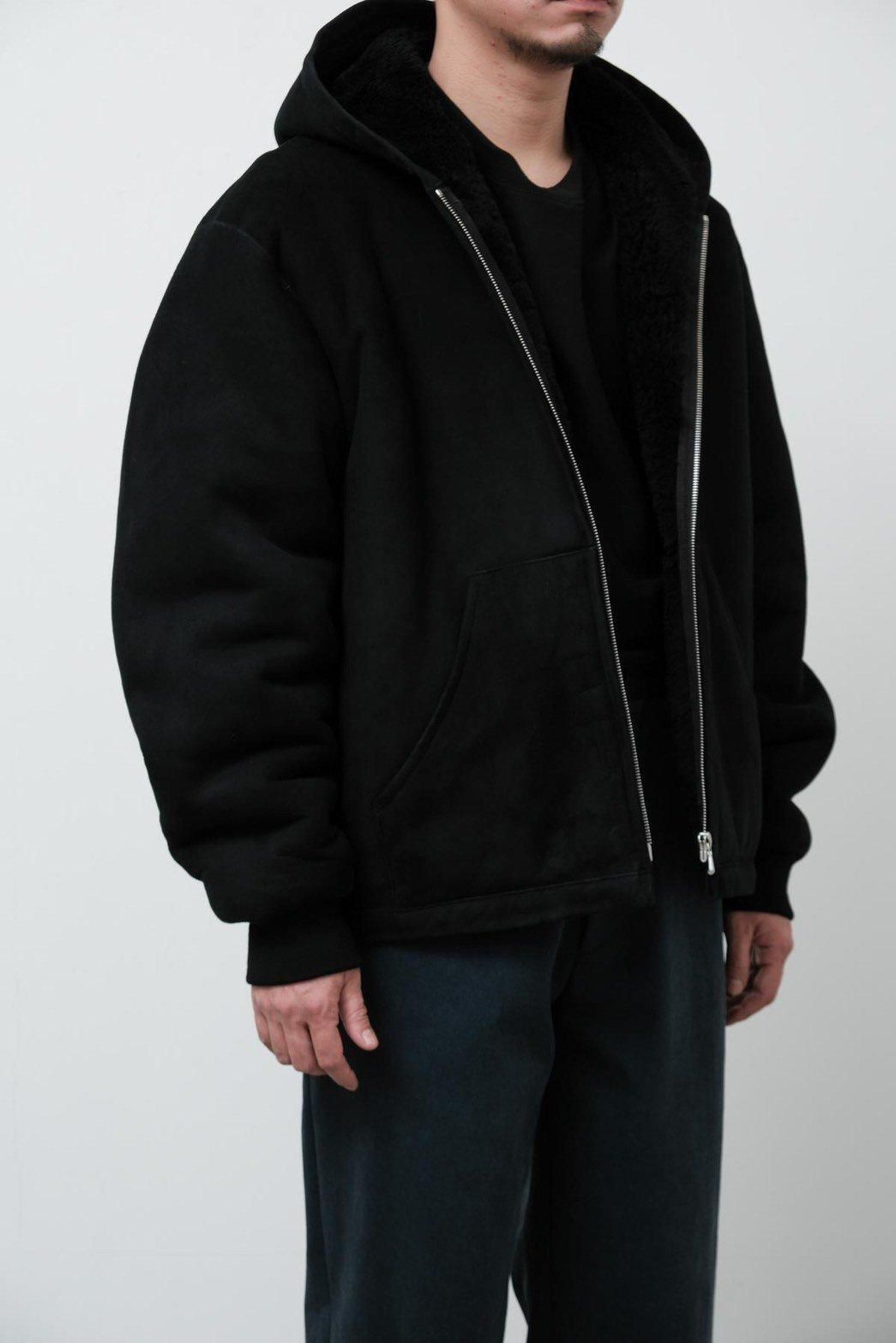 ジャケット・アウター mue mue A.PRESSE / Mouton ZIP leather Hoodie（25SAP-01-02H） - IMA:ZINE