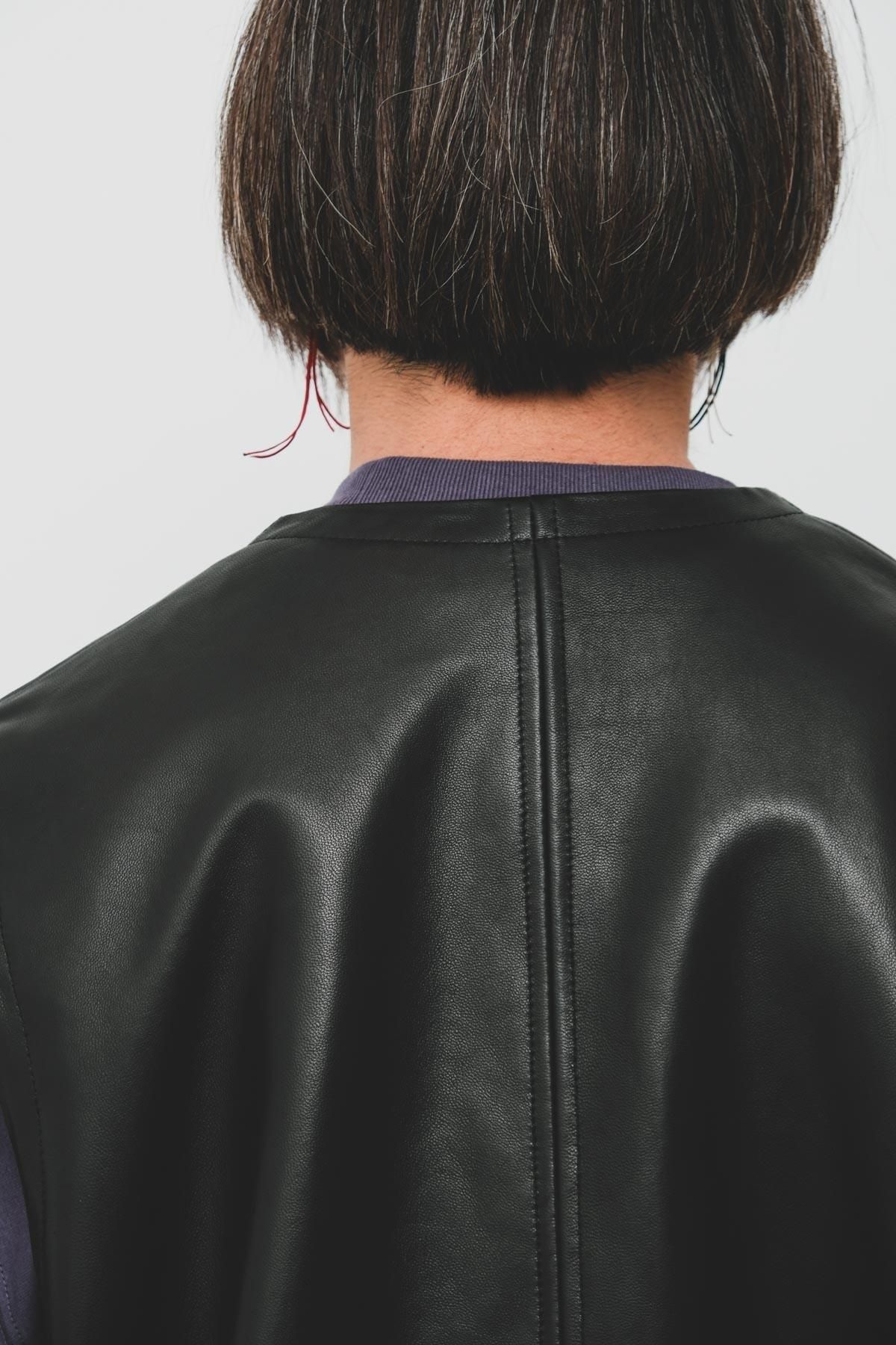 ヘリル Lamb Naked Vest 2 HERILL Lamb naked Vest - Black - PURAS