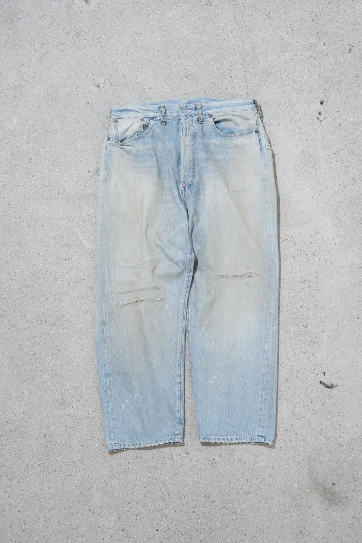 A.PRESSE / No.37 Washed Wide Denim Pants - IMA:ZINE A.PRESSE / No.37 Washed Wide Denim Pants - IMA:ZINE