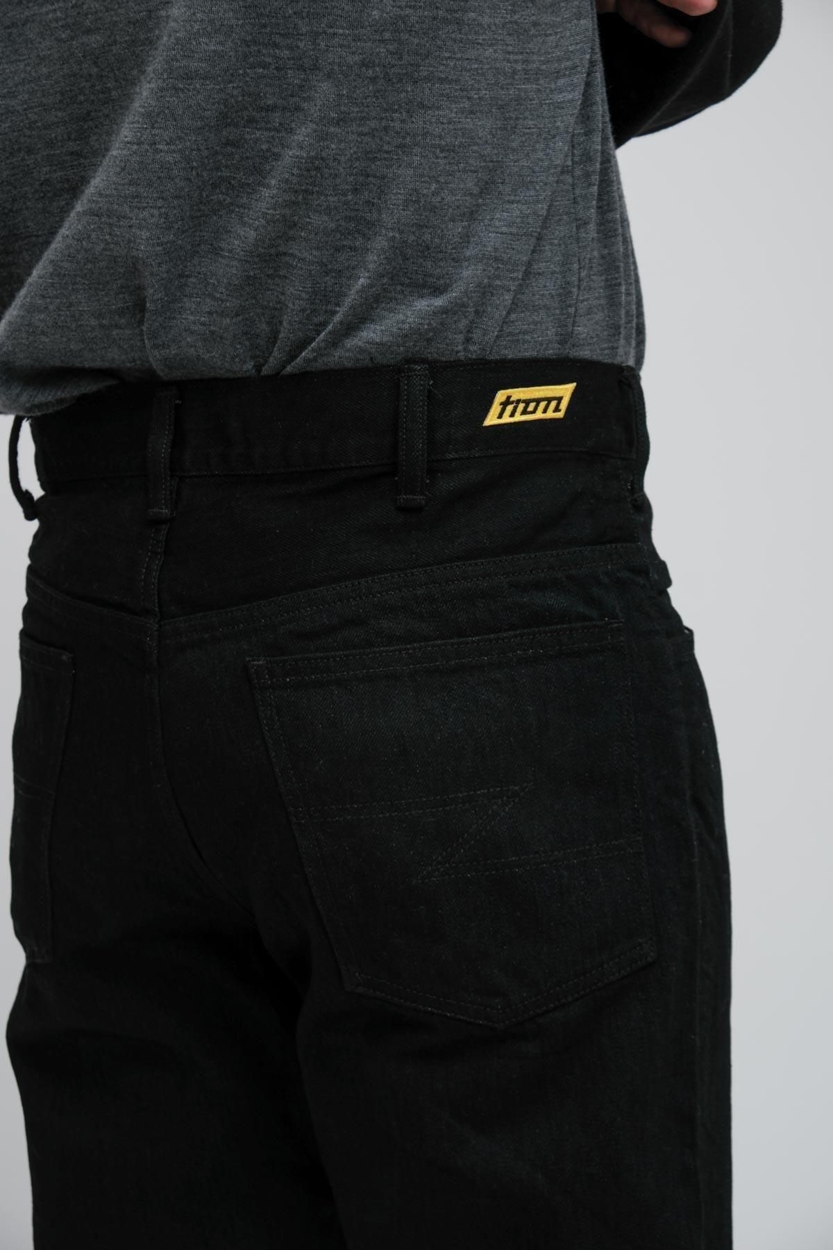 Tion / BOOT-CUT DENIM PANTS BLACK - IMA:ZINEオンラインストア
