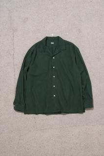 A.PRESSE / Silk Cotton Open Collar L/S Shirt