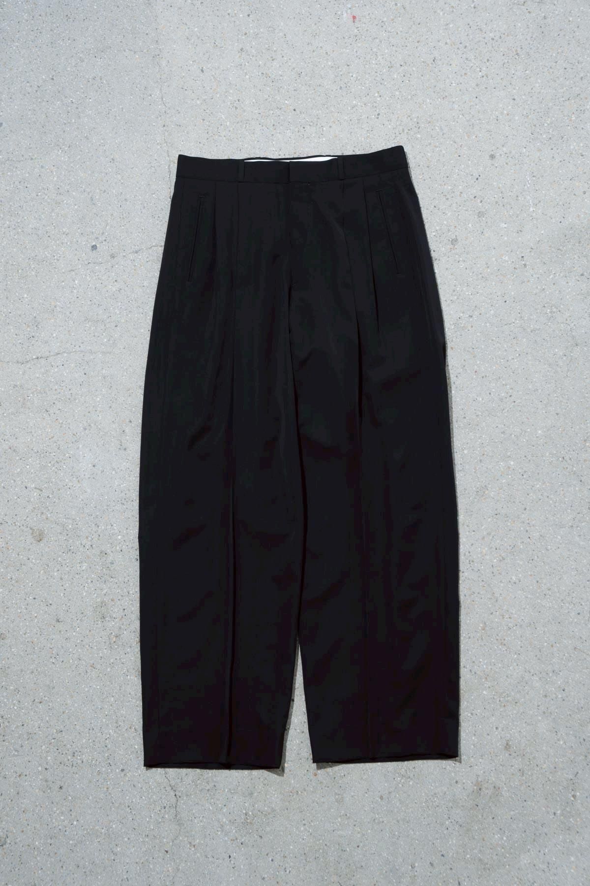 A.PRESSE / Wool Rayon Wide Trousers - IMA:ZINEオンライン