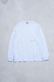 IMA:ZINE ORIGINAL / Embroidery L/S TEE ASH GRAY