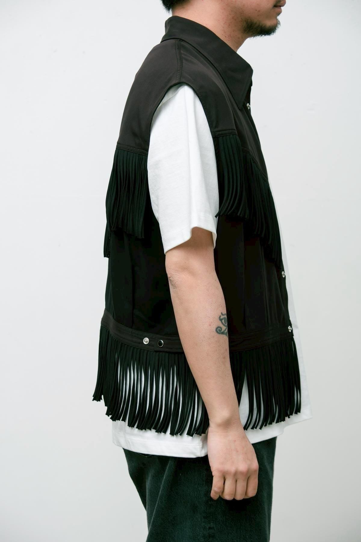 ○ NOMARHYTHM TEXTILE / Fringe Vest - IMA:ZINEオンラインストア