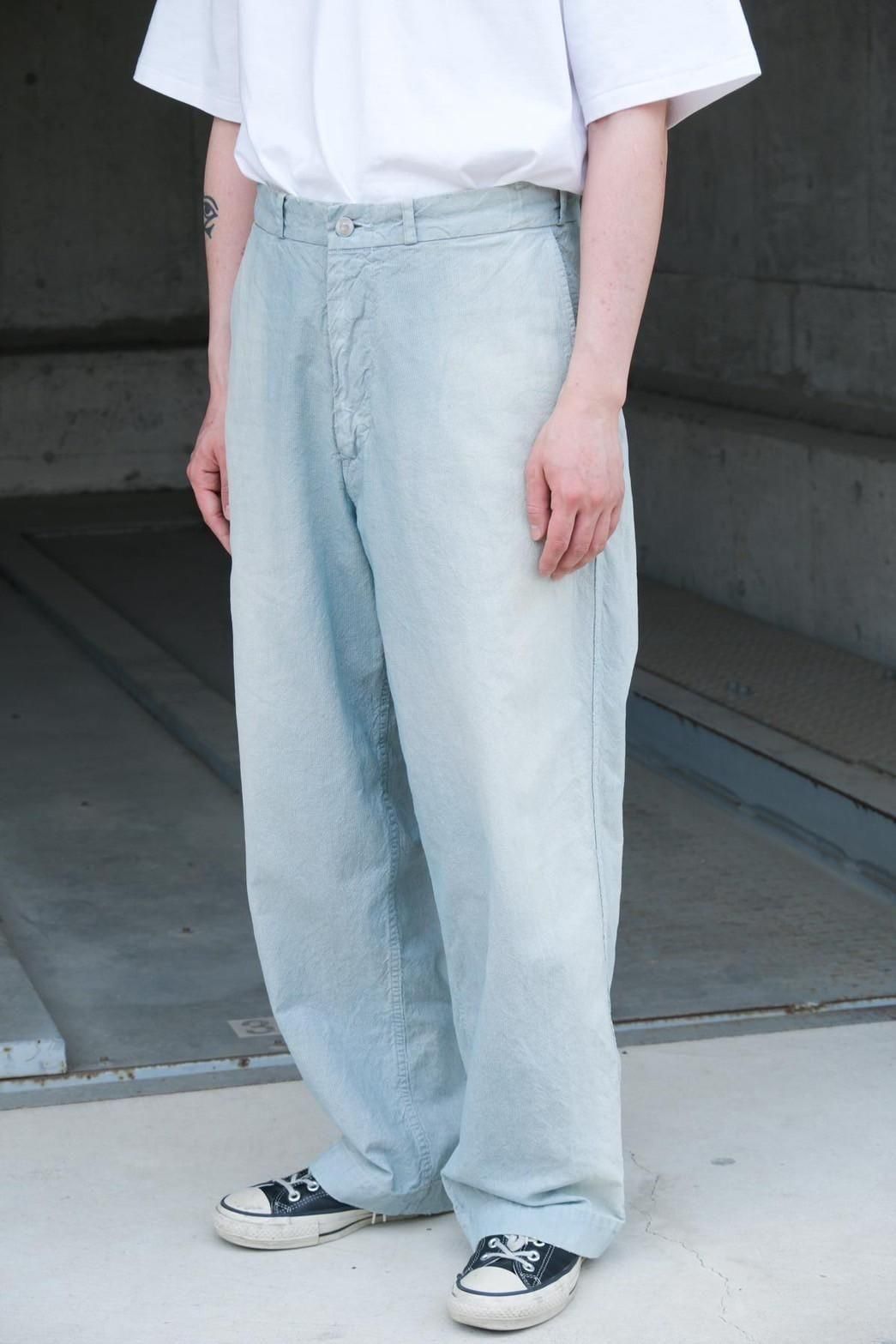 A.PRESSE / Indigo Pin Check Work Pants - IMA:ZINEオンライン