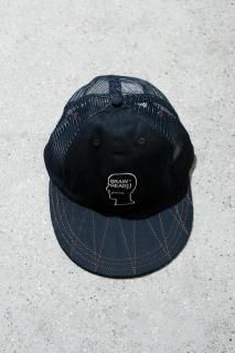 BRAINDEAD / LOGOHEAD LONG BRIM MESH PANEL HAT