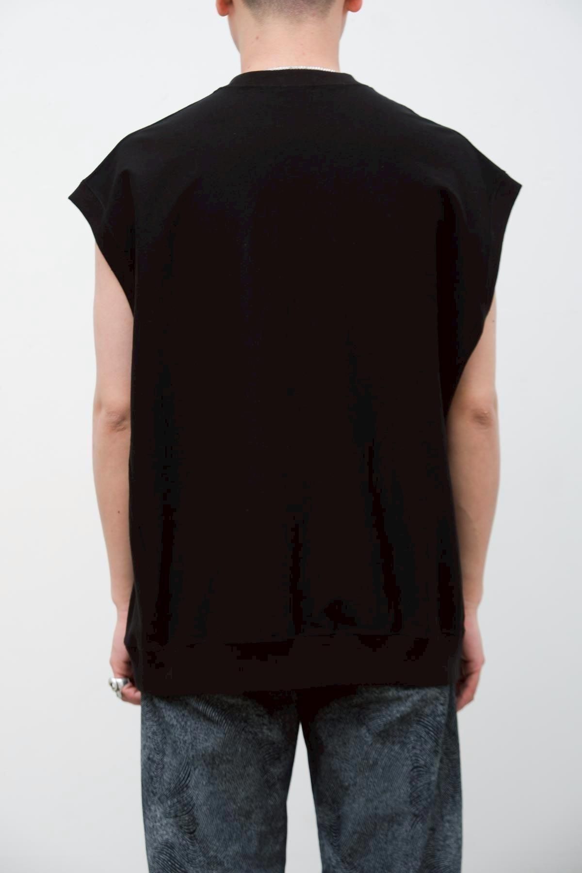 IMA:ZINE ORIGINAL / Massive No Sleeve Tee BLACK - IMA:ZINE