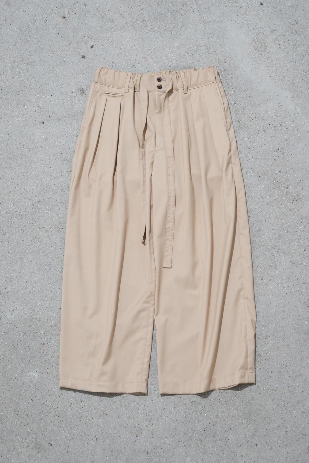パンツ sillage beige pants Sillage / hakama pants beige twill - IMA:ZINEオンライン