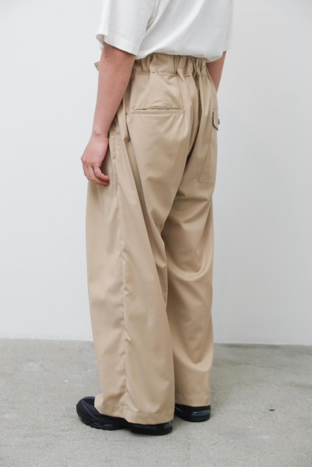 パンツ sillage beige pants Sillage / hakama pants beige twill - IMA:ZINEオンライン