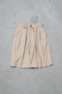 Sillage / circular short pants beige twill