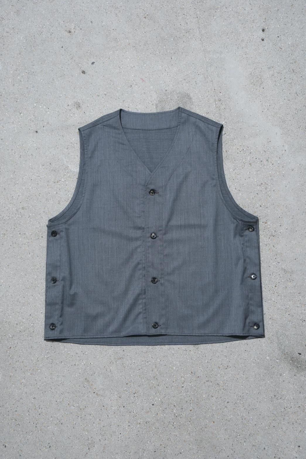 Sillage / gilet grey twill - IMA:ZINEオンラインストア｜大阪中津の