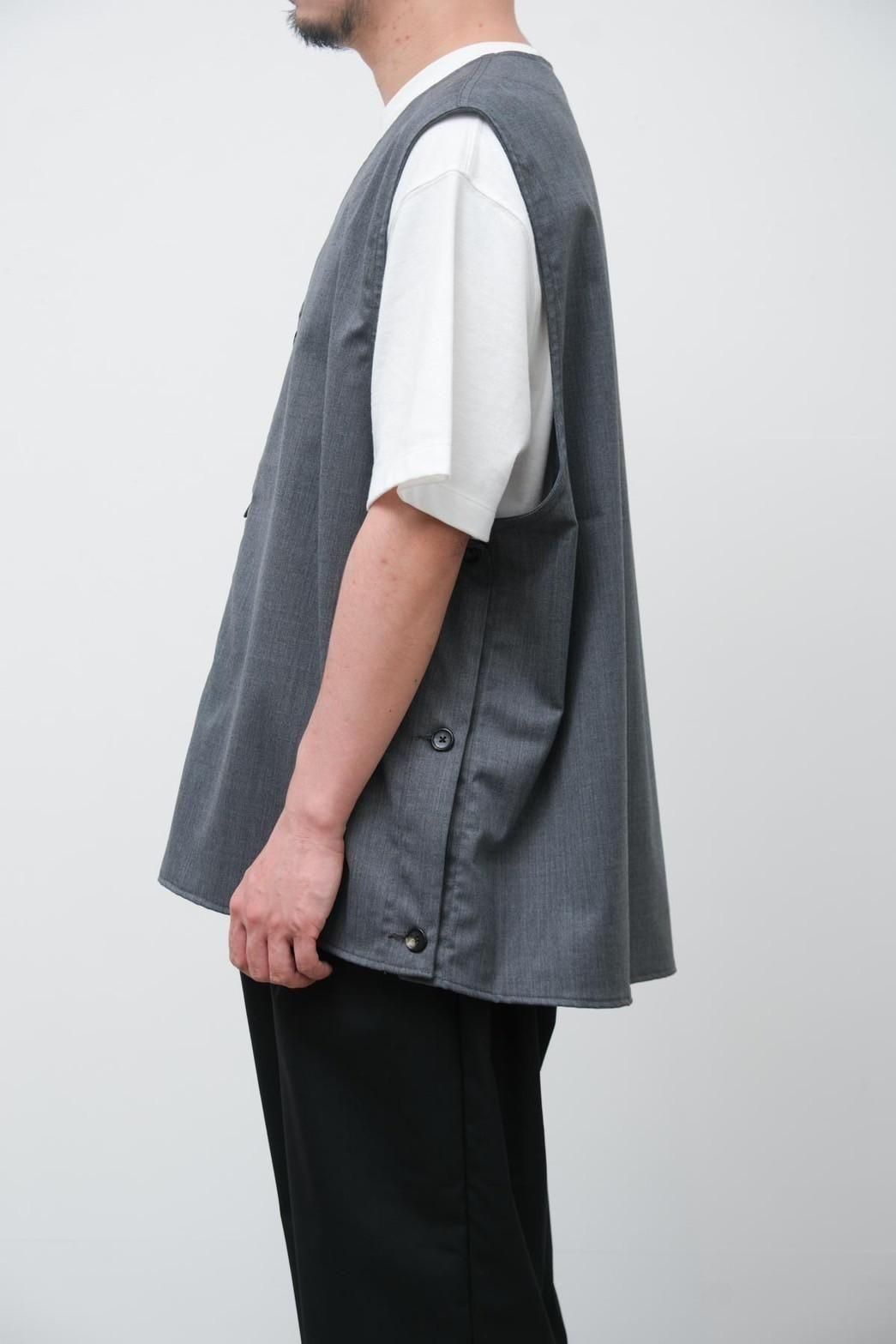 HEYON 新品 タグ付き pepper gilet / gray Sillage / gilet grey twill - IMA:ZINEオンラインストア｜大阪中津の