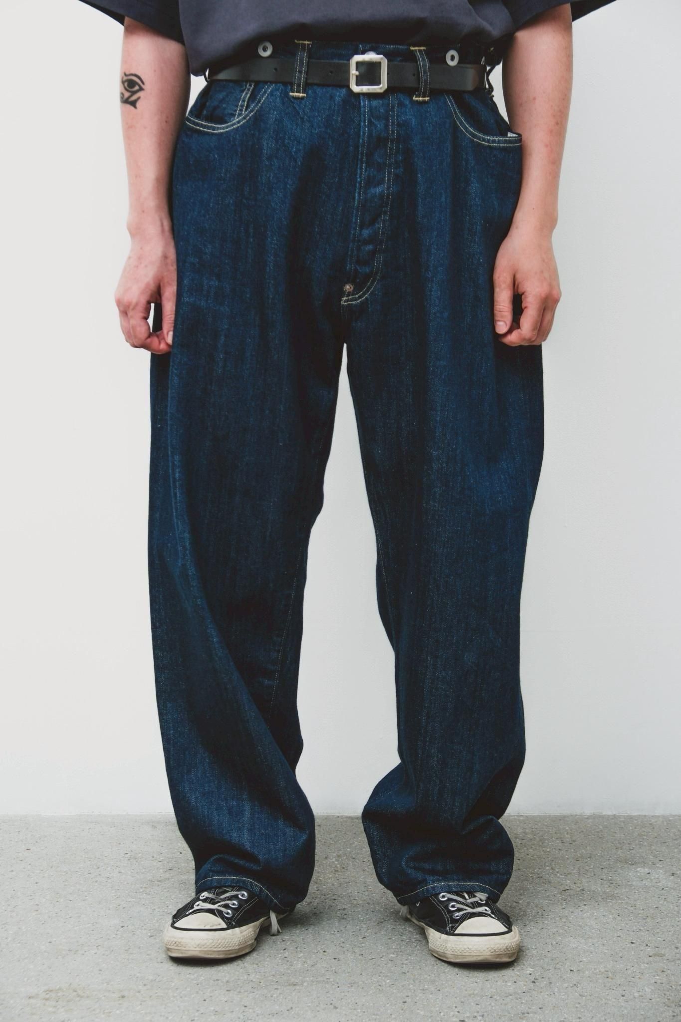パンツ 24ss A.PRESSE No.22 Washed Wide Denim30 A.PRESSE No.22 Washed Wide Denim Pants [INDIGO] - Fresh