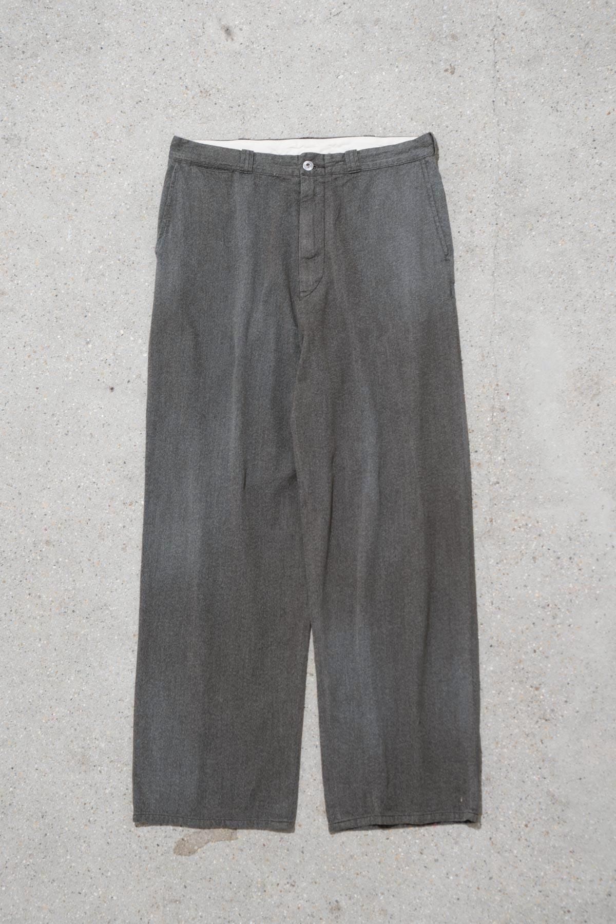 A.PRESSE / Vintage Black Chambray Work Pants - IMA:ZINE