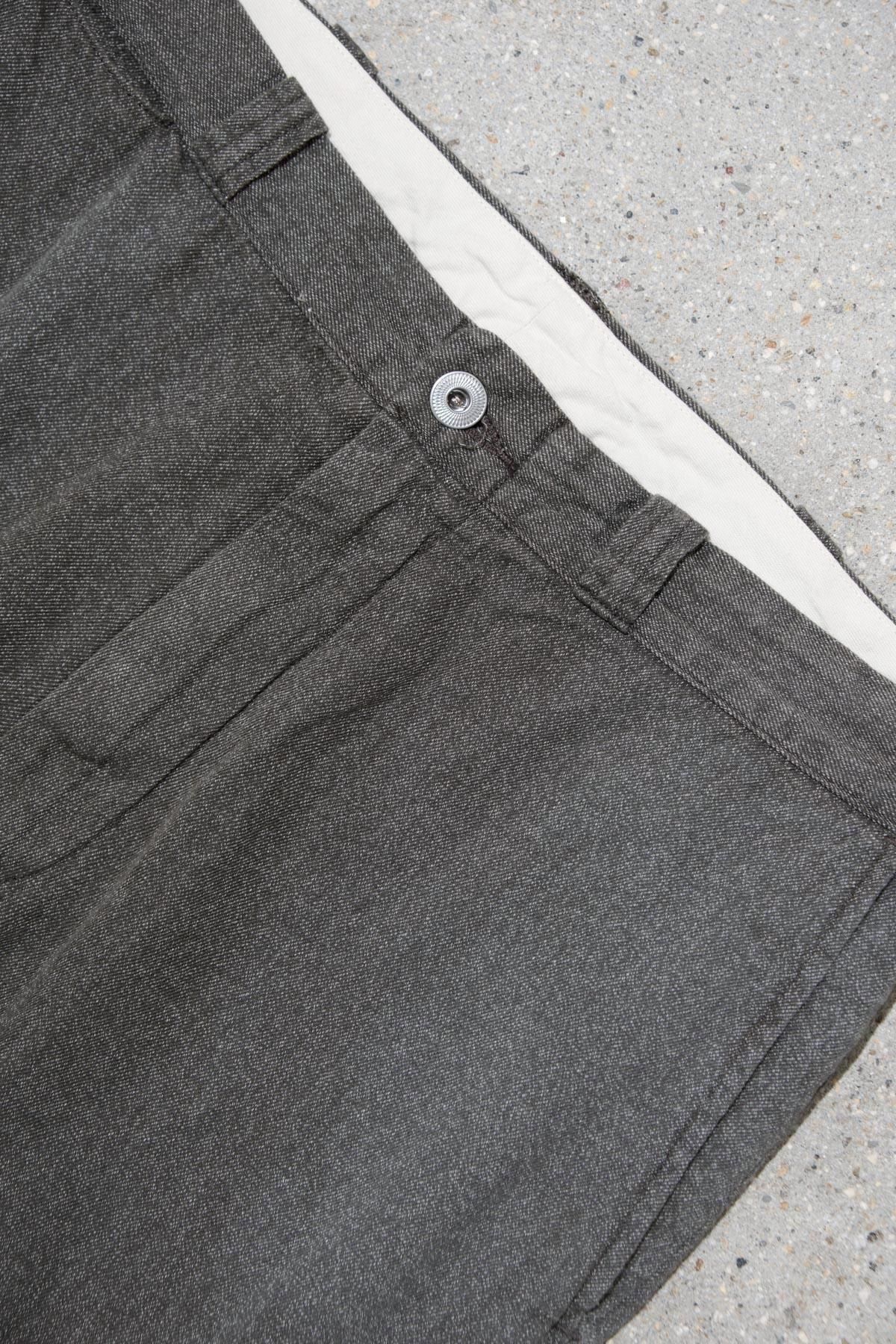 A.PRESSE / Vintage Black Chambray Work Pants（25AAP-04-22） - IMA