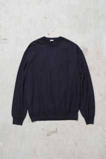 A.PRESSE / Wool Cotton High Gauge Crew Neck Sweater