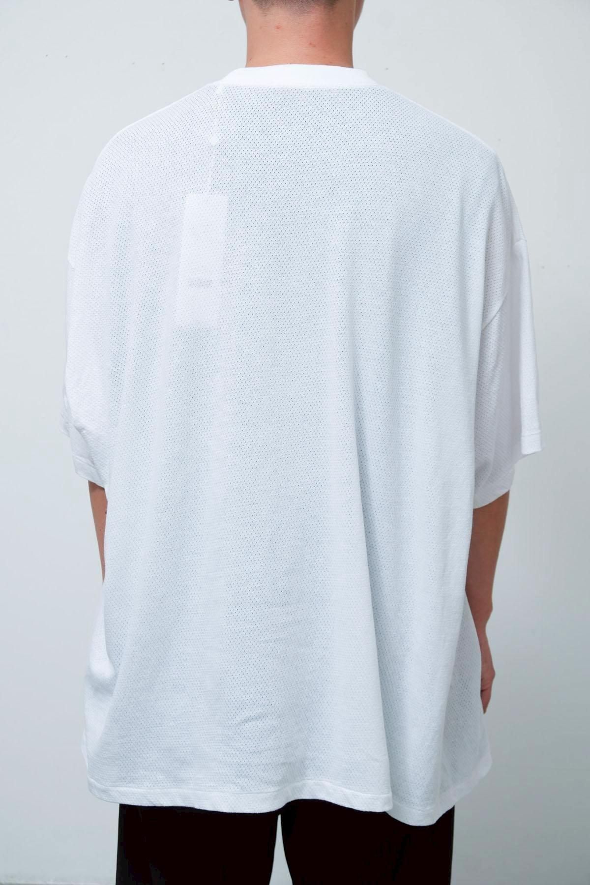 COMOLI / COTTON MESH S/S T-SHIRT - IMA:ZINEオンラインストア