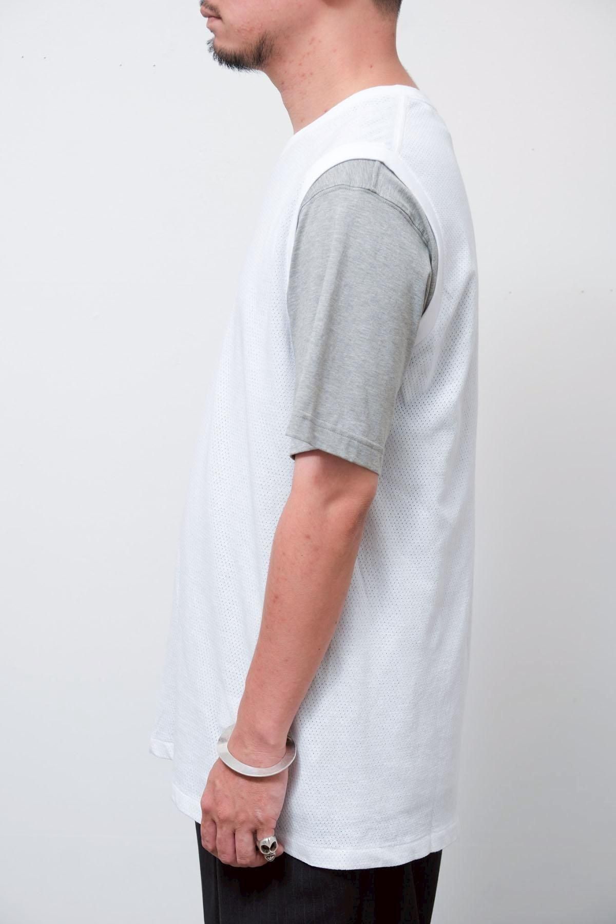 COMOLI / COTTON MESH SLEEVELESS T-SHIRT - IMA:ZINEオンライン