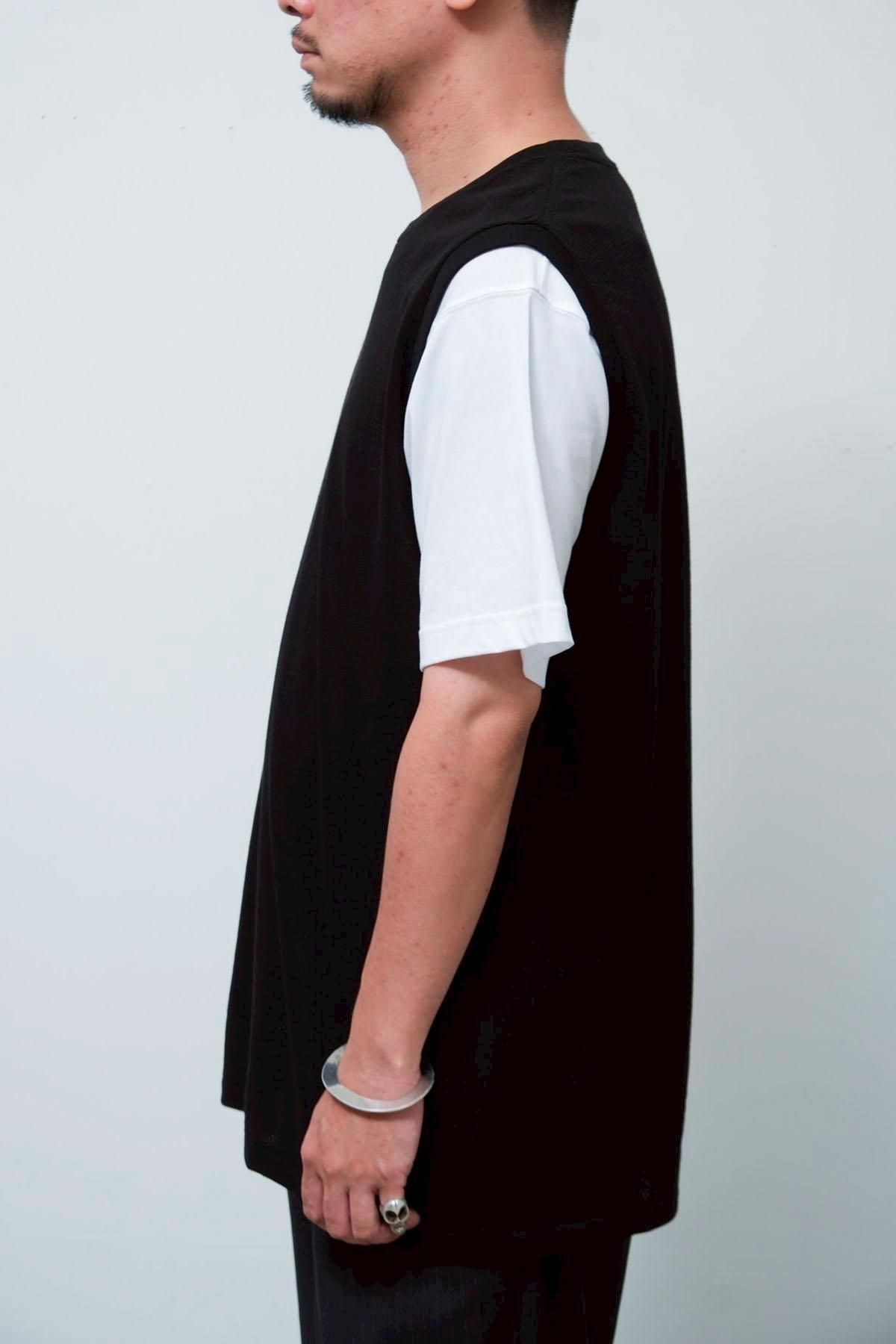 COMOLI / COTTON MESH SLEEVELESS T-SHIRT - IMA:ZINEオンライン