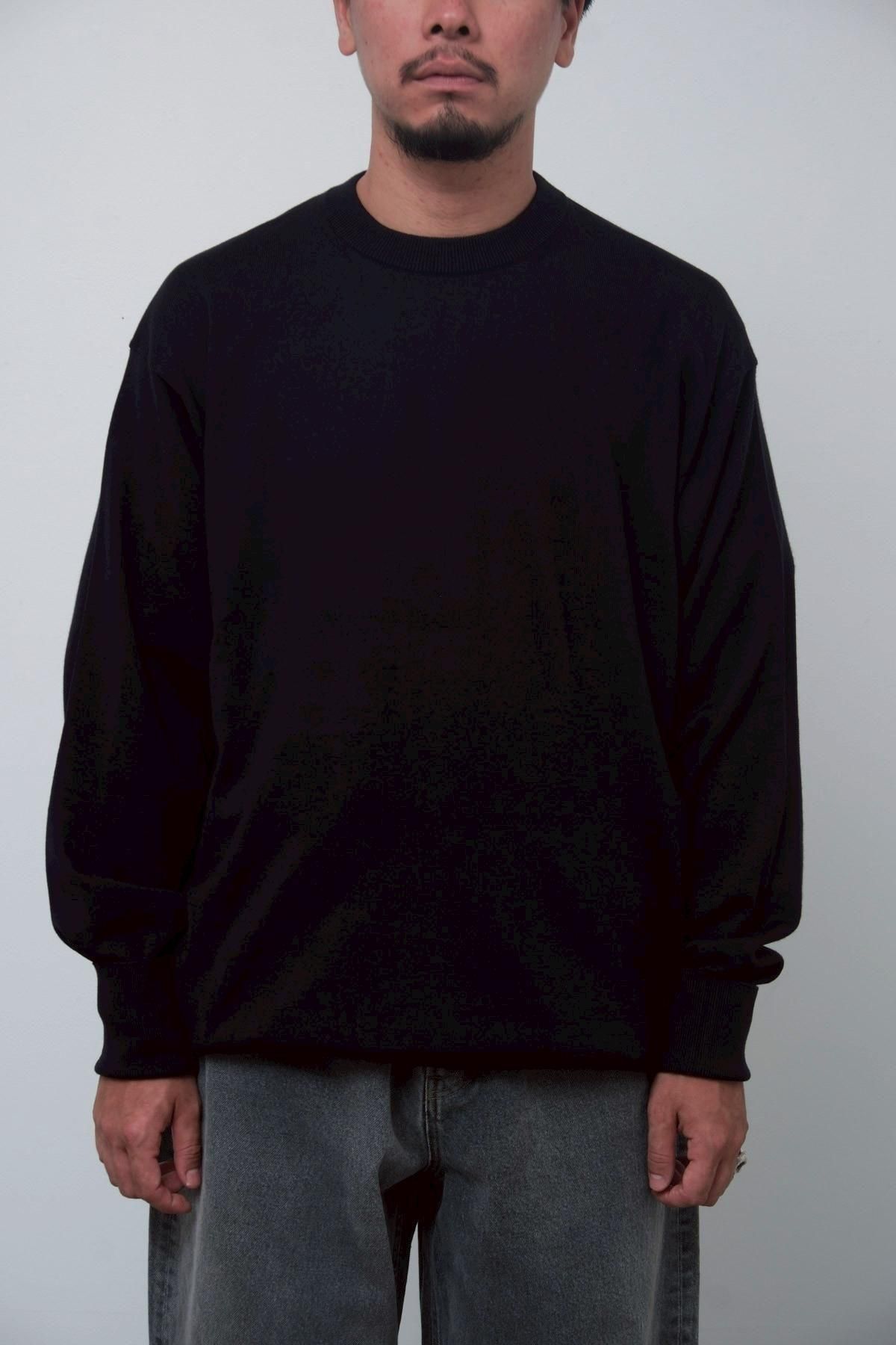 A.PRESSE / Wool Knit Crew Neck Sweater（25AAP-03-07） - IMA:ZINE