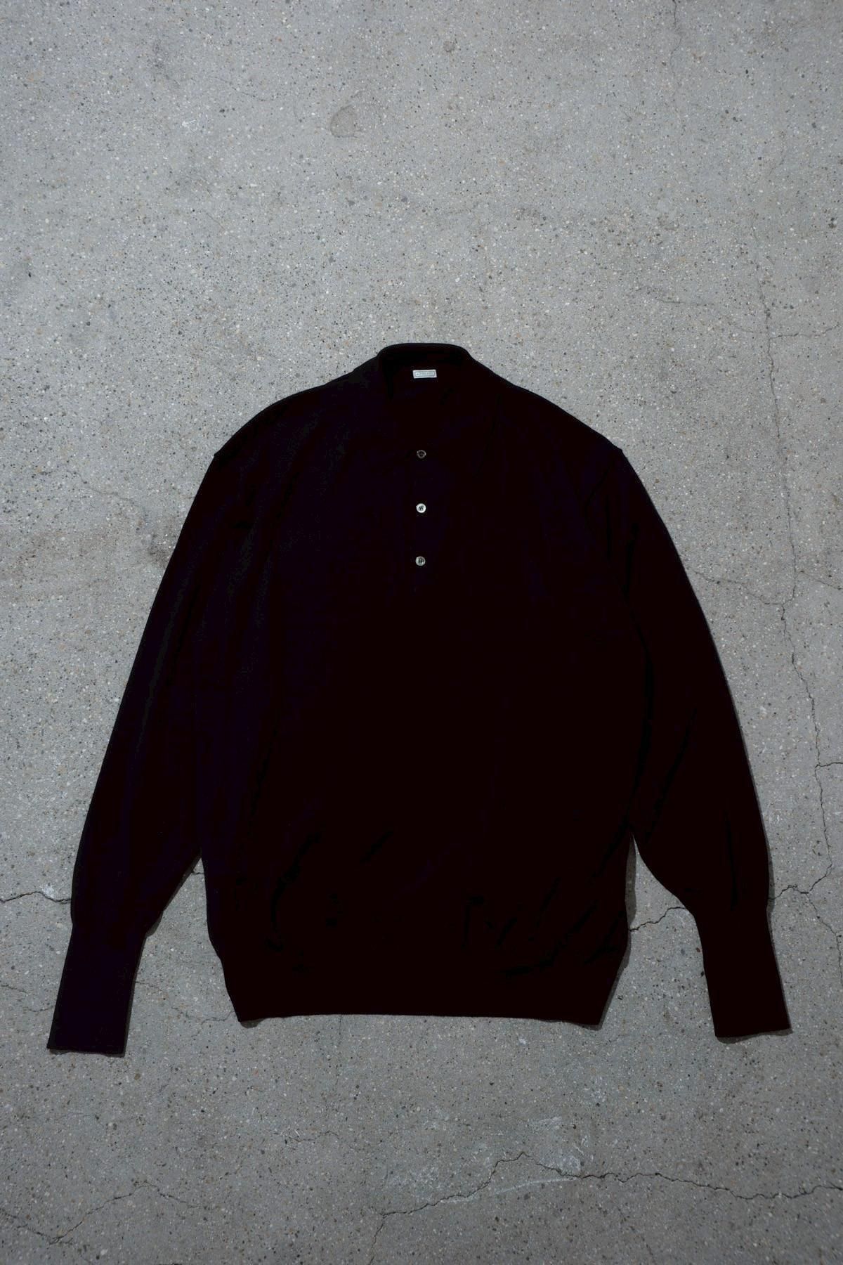 A.PRESSE / Wool Knit L/S Polo Shirts - IMA:ZINEオンライン