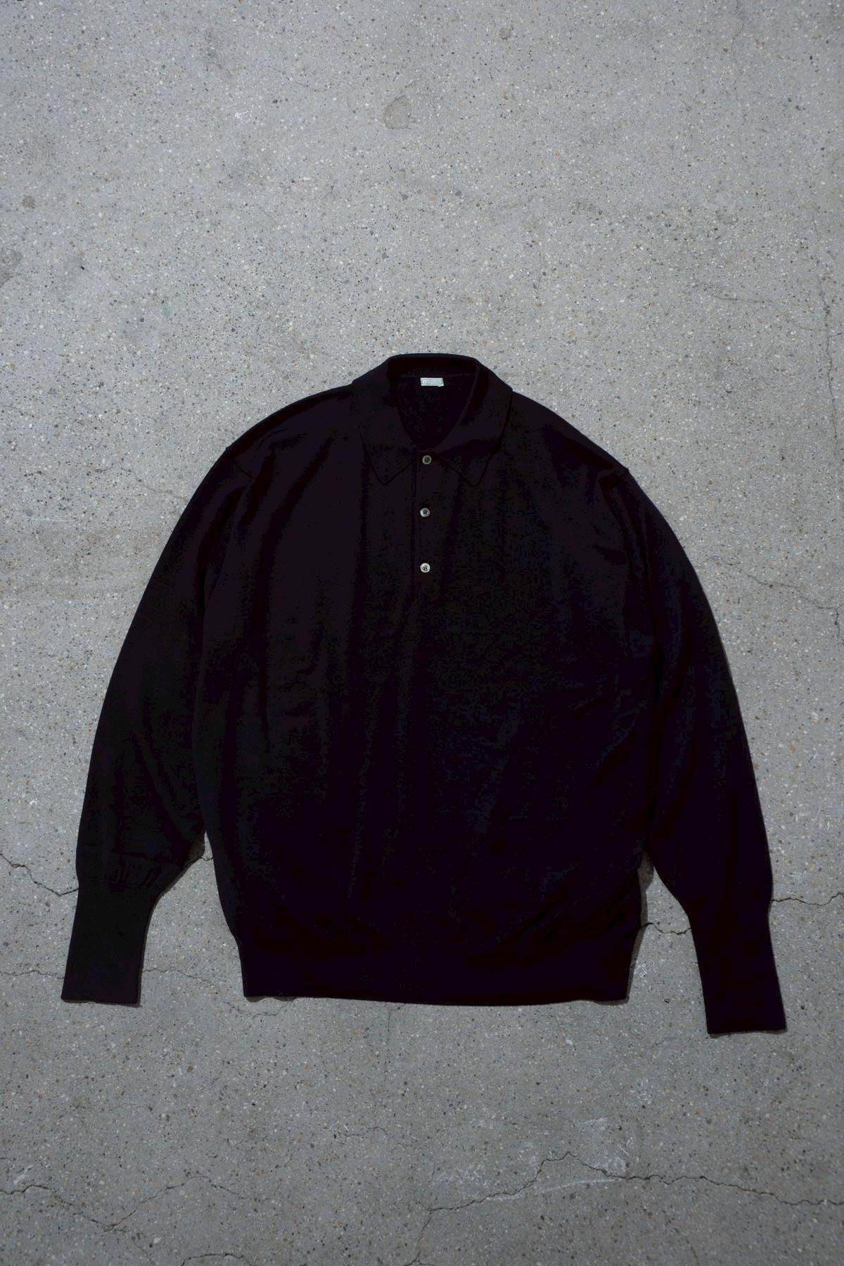 A.PRESSE / Wool Knit L/S Polo Shirts - IMA:ZINEオンライン