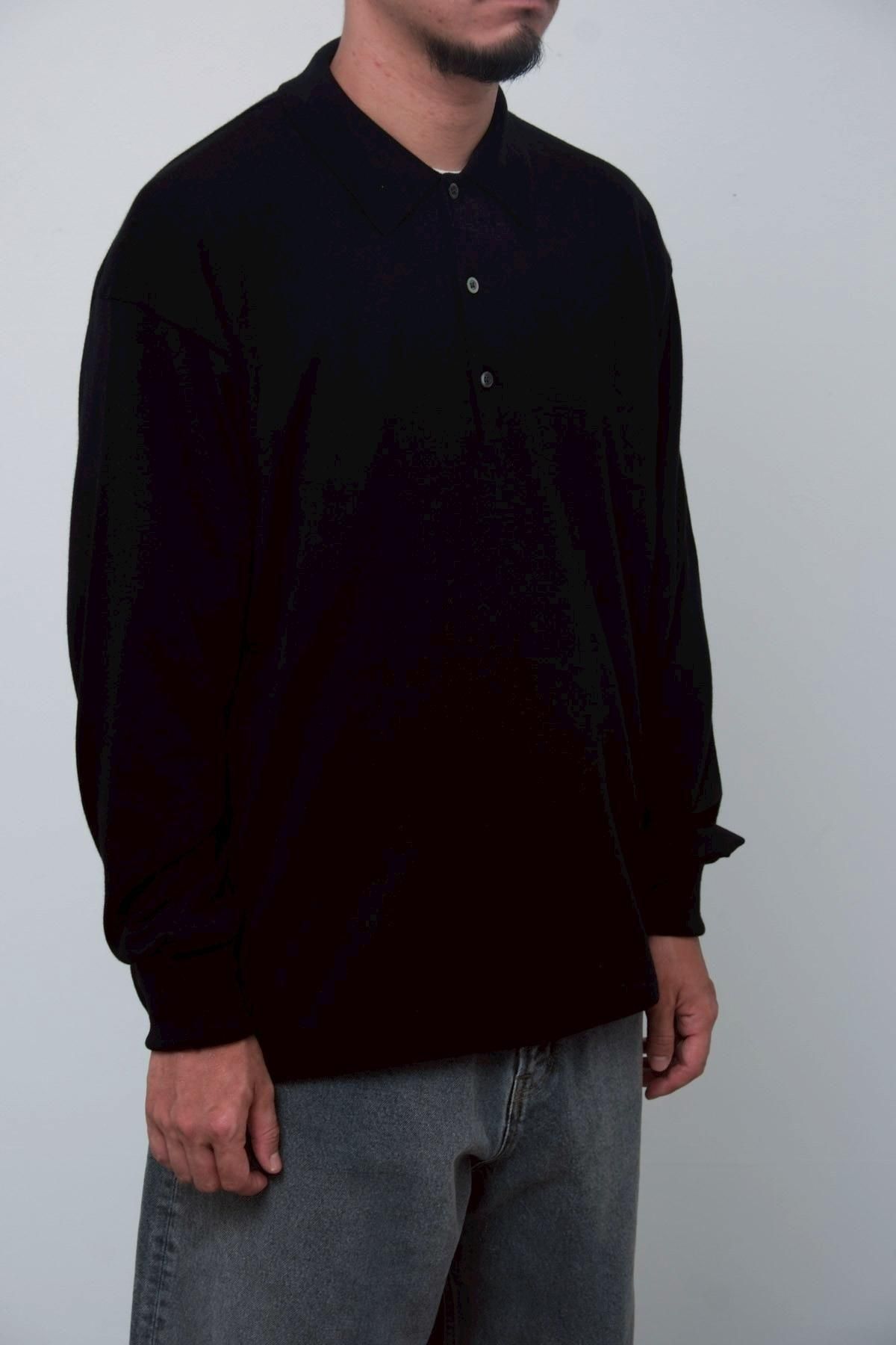 値下げ済A.PRESSE ポロニット サイズ縮み有 美品 a.presse アプレッセ ニットポロ コットン ネイビー 1 23ss