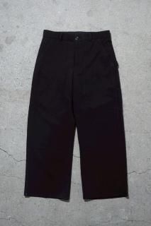 IMA:ZINE ORIGINAL MADE by SHO NAGATA / Double Knee Trousers - BLACK