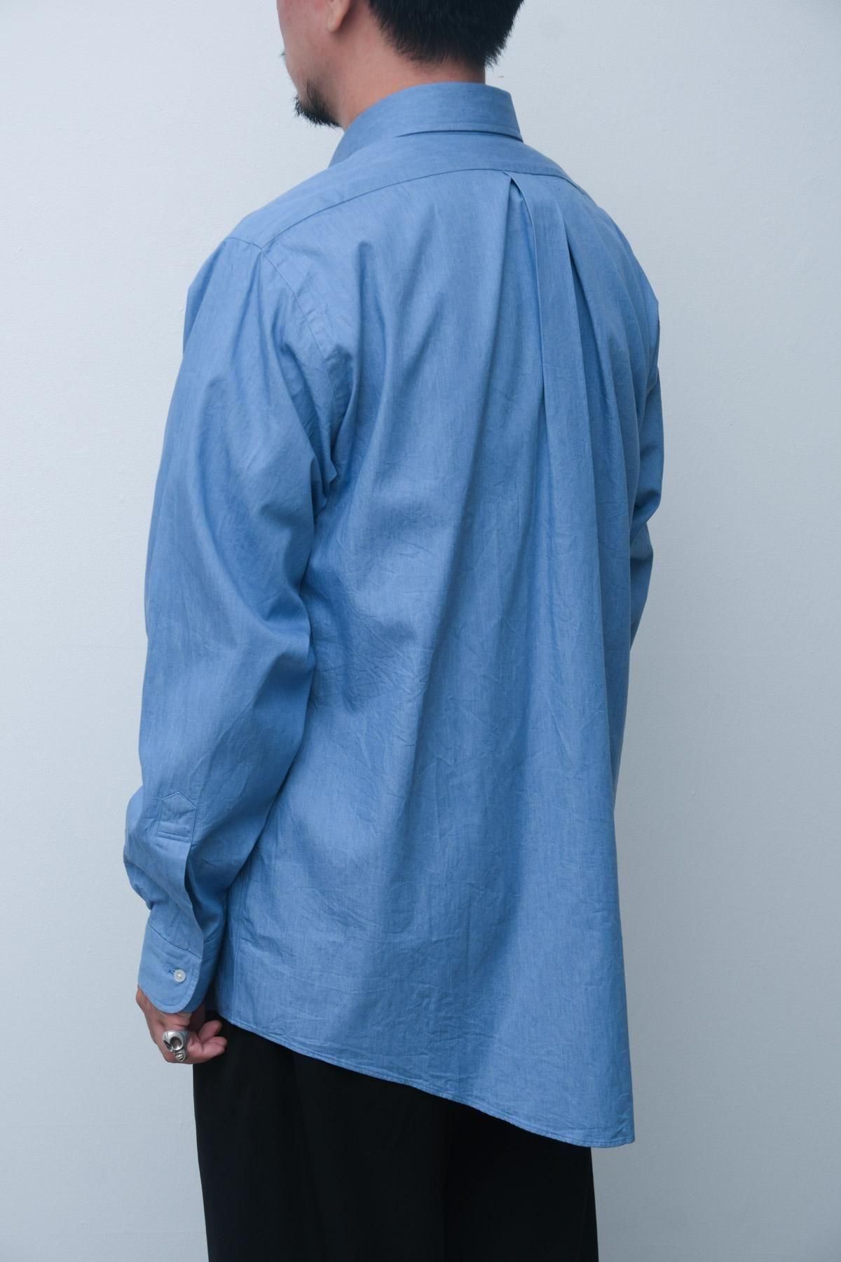 トップス FOUNDOUR REGULAR COLLAR DENIM SHIRT FOUNDOUR / REGULAR COLLAR DENIM SHIRT - IMA:ZINEオンライン