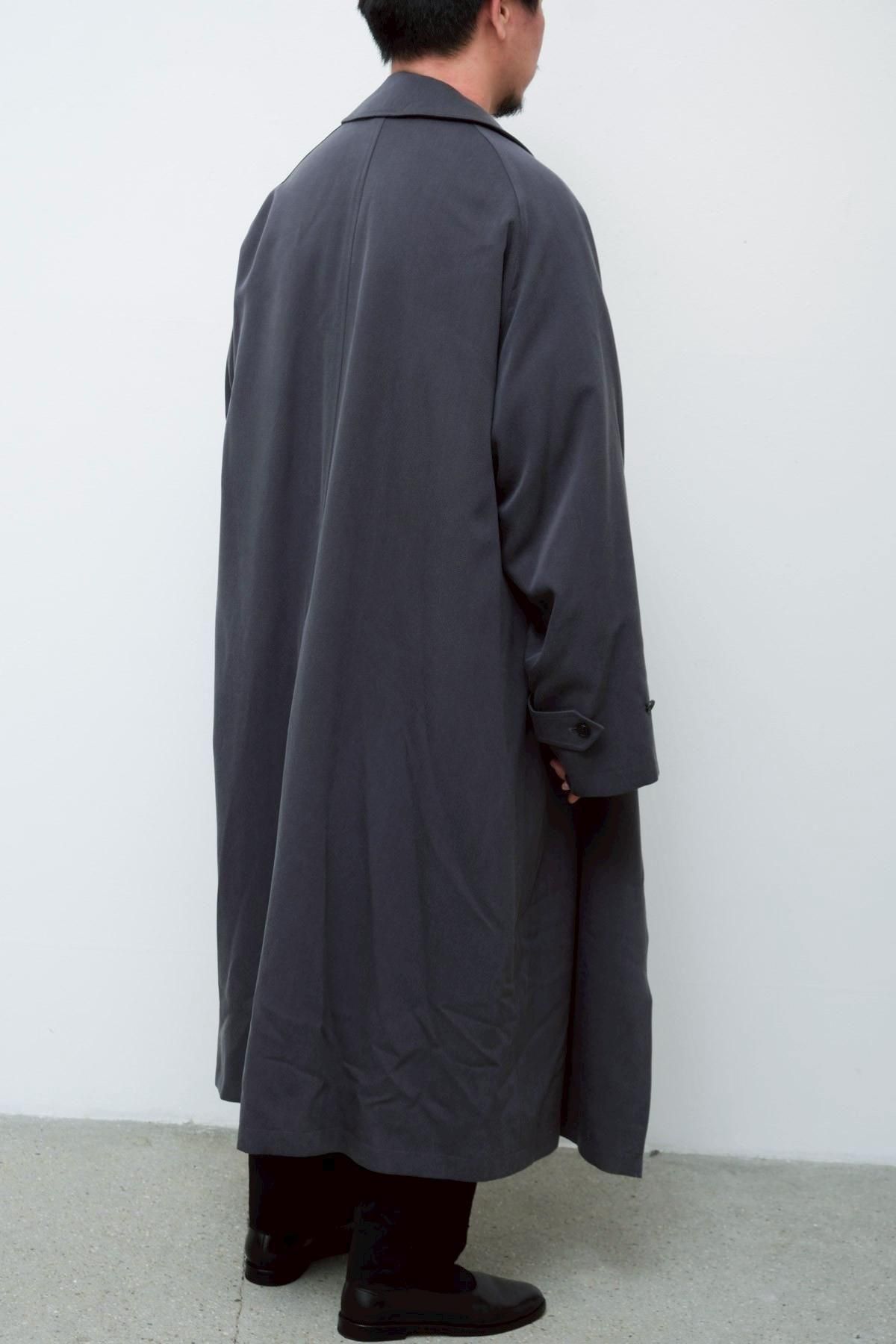 A.PRESSE / Maxi Length Washed Silk Trench Coat - IMA:ZINE