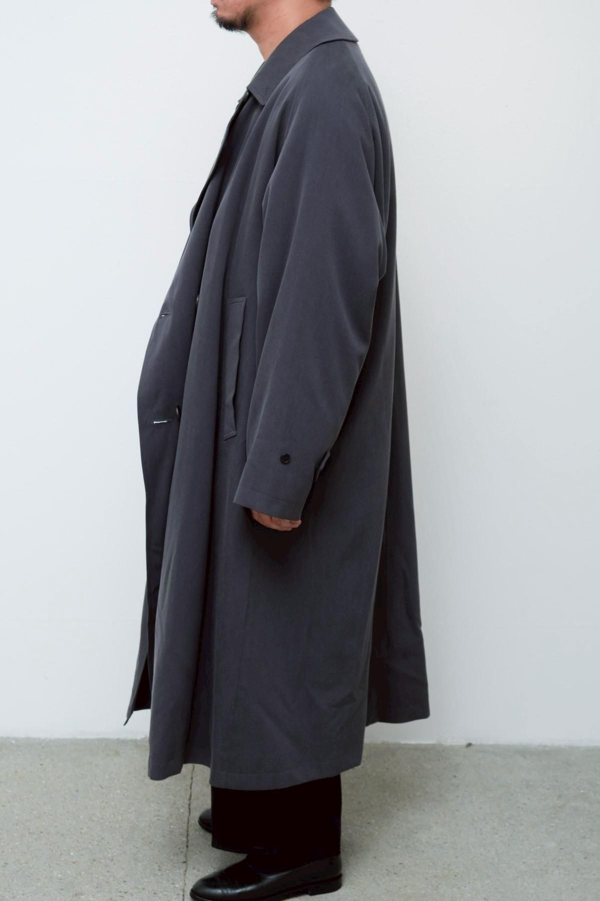 A.PRESSE / Maxi Length Washed Silk Trench Coat - IMA:ZINE