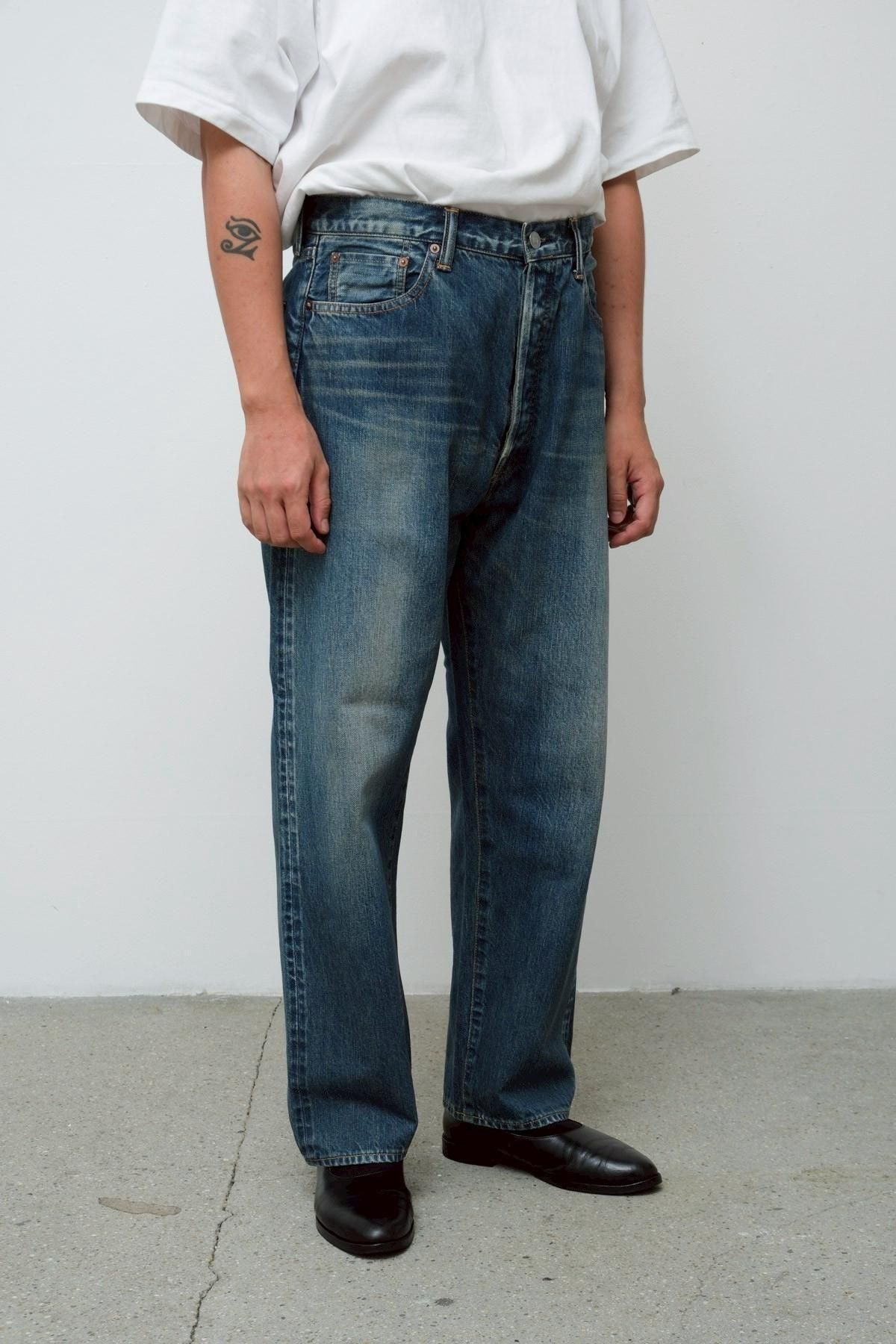 A.PRESSE / Washed Denim Wide Pants - IMA:ZINEオンライン
