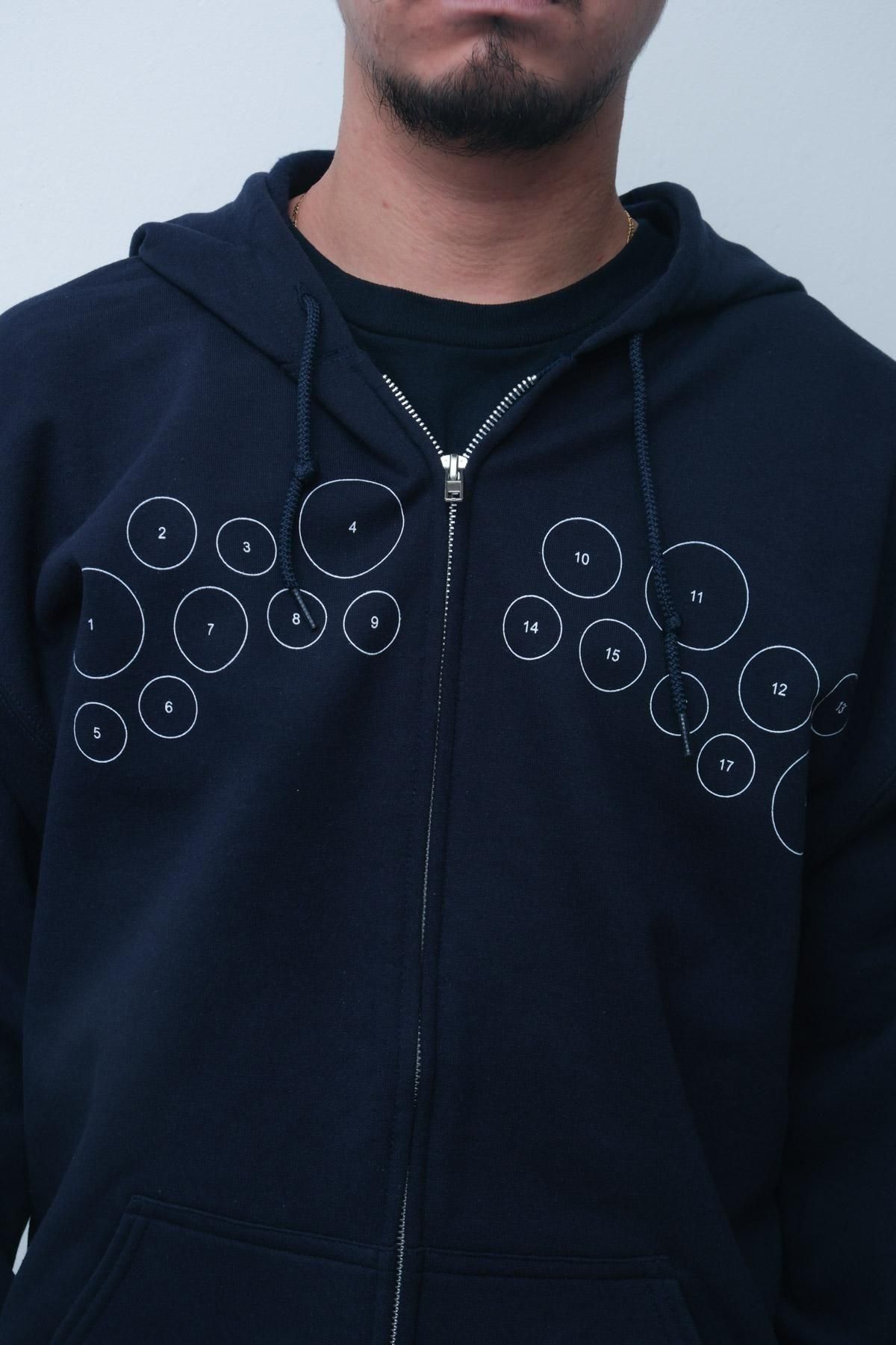 High Scream Center / COLLEGE LOGO ZIP HOODIE - IMA:ZINEオンライン