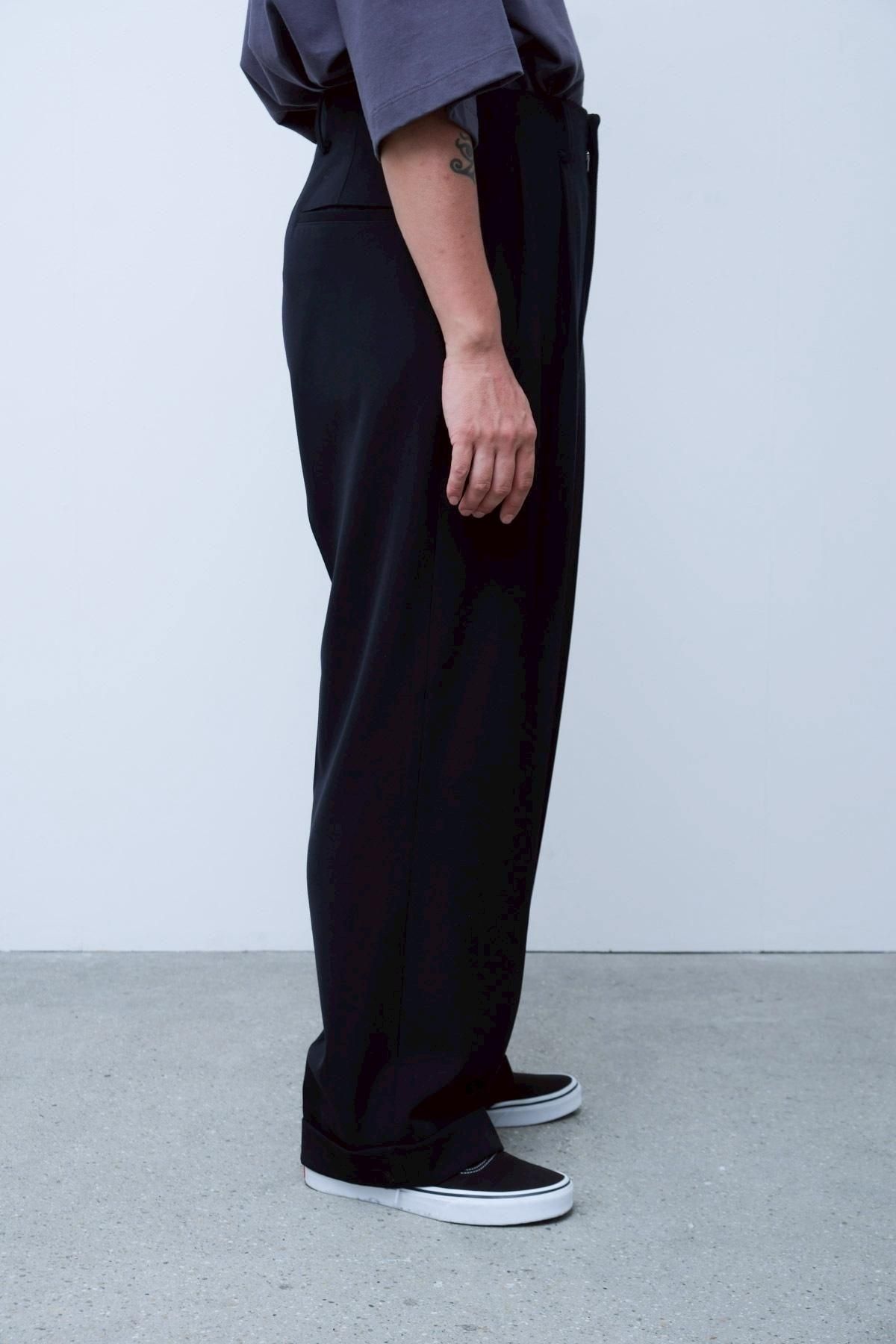 【A.PRESSE/アプレッセ】Wide Tapered Trousers A.PRESSE 
