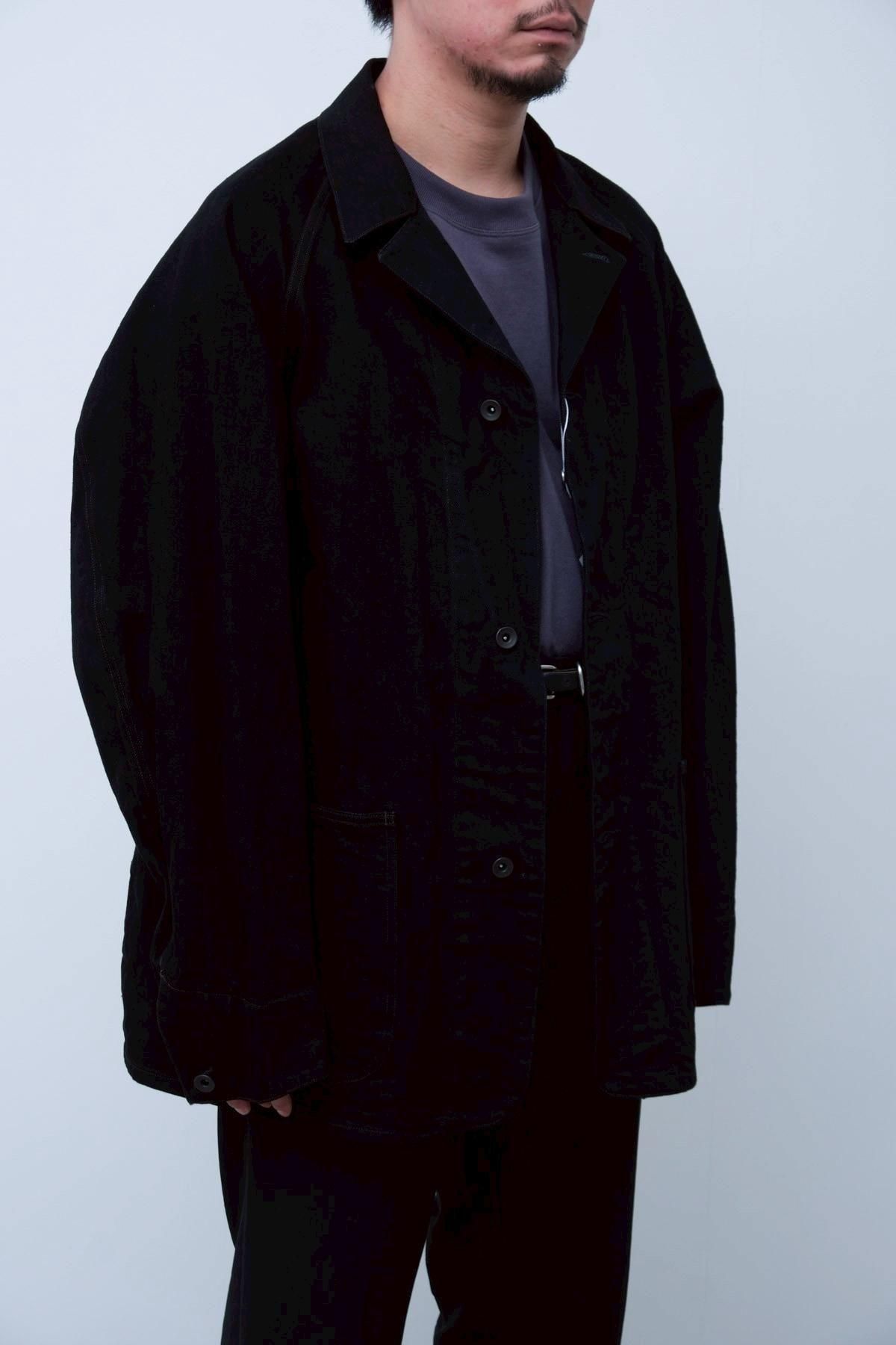 COMOLI / BLACK DENIM WORK JACKET - IMA:ZINEオンラインストア