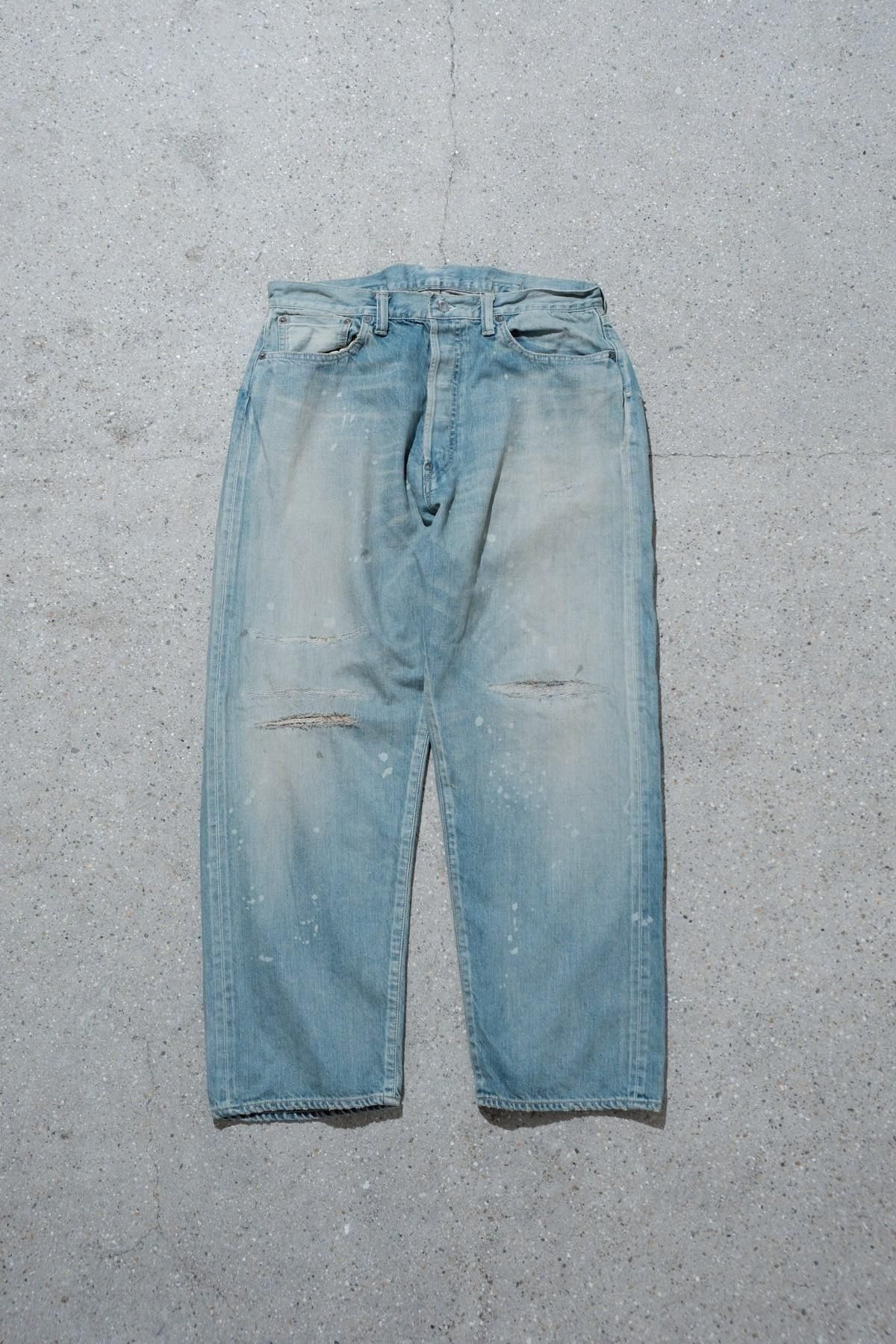 パンツ 25ss a.presse No.37 washed denim pants A.PRESSE - アプレッセ No.37 Washed Wide Denim Pants(25SAP-04