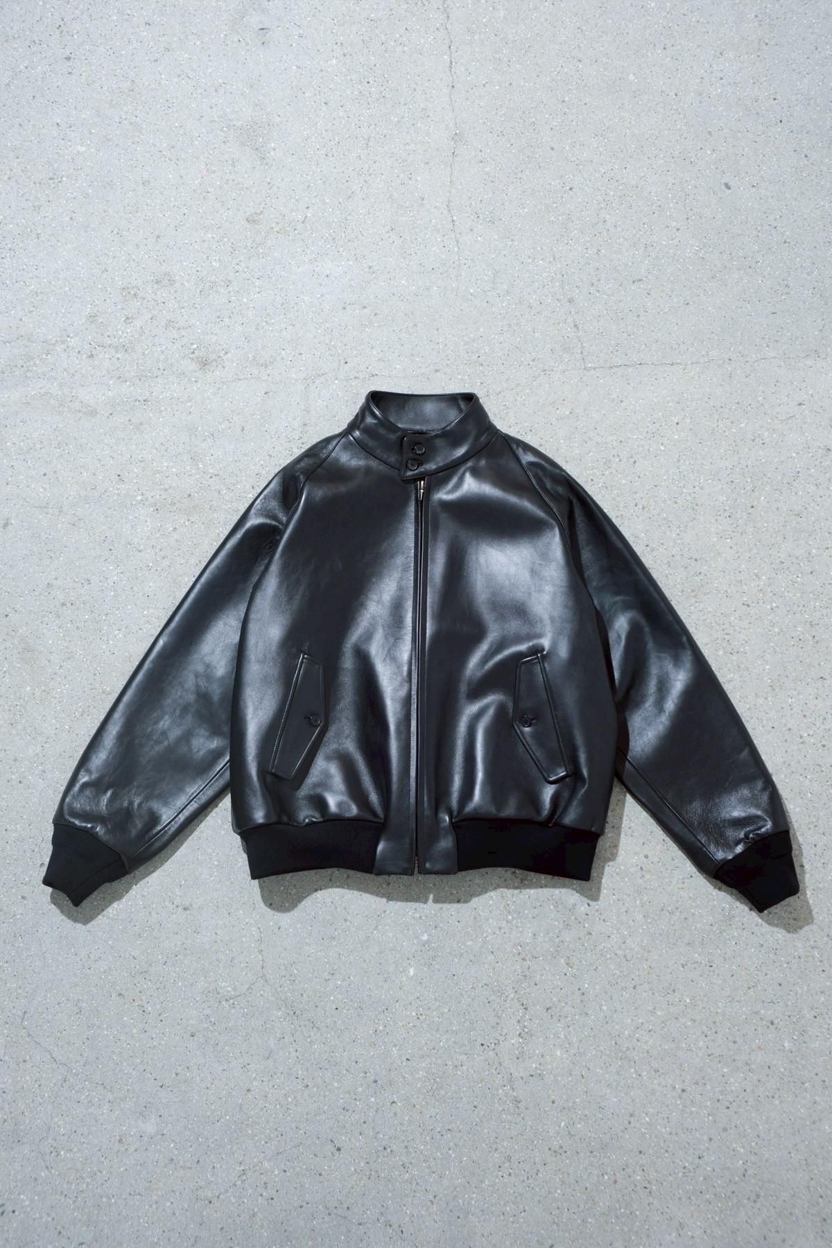 A.PRESSE / Leather Harrington Jacket（25AAP-01-05） - IMA