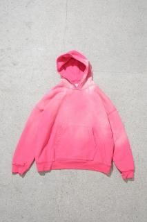 MOOJI MOOJI / OVERSIZED CROP HOODIE AGED RED