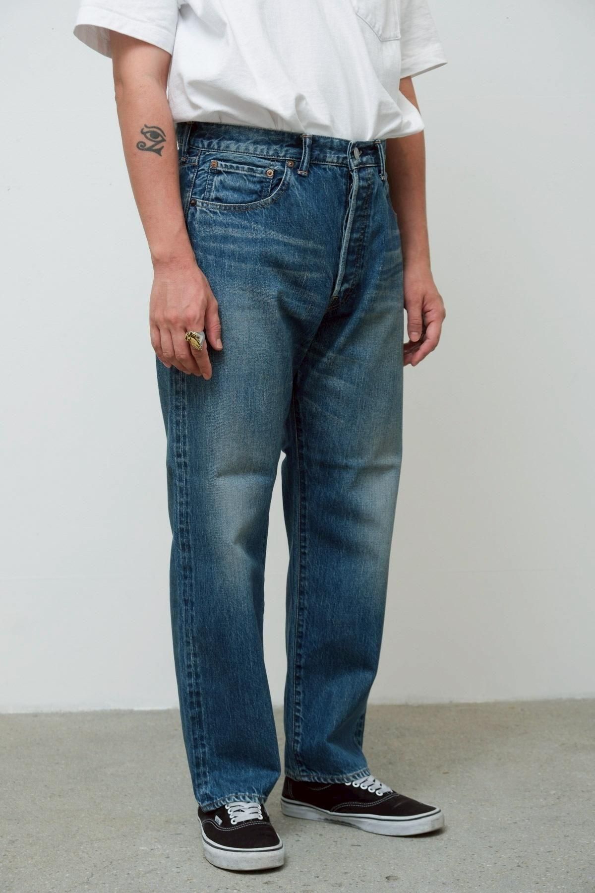 A.PRESSE / Washed Denim Pants E BLEACH（AP-4004） - IMA:ZINE