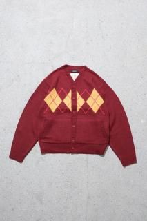 RICE NINE TEN / ARGYLE CARDIGAN