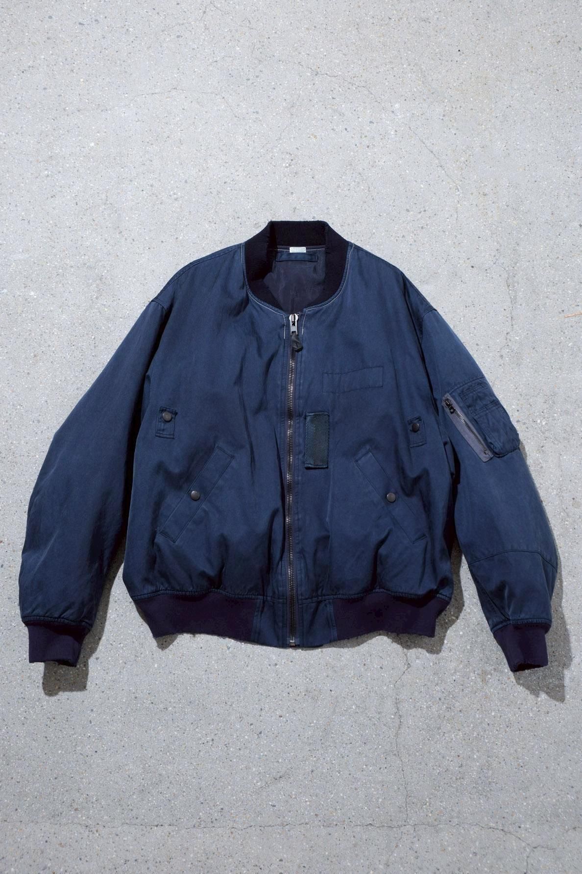 A.PRESSE / Vintage Silk Flight Jacket（25AAP-01-26） - IMA