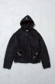 FAF / Mohair Hoodie BLACK