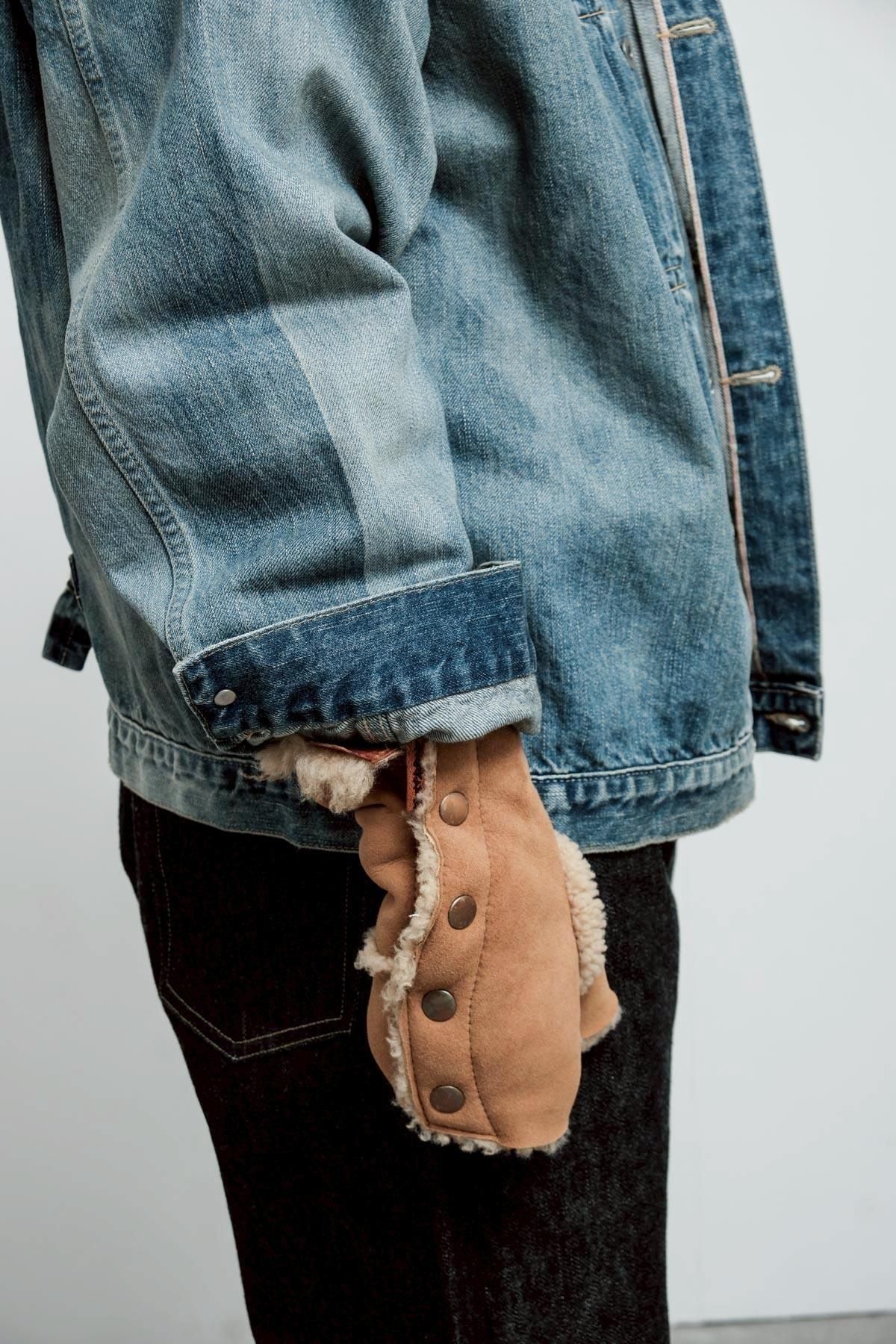 GOOD KARMA DEVELOPMENT / Reversible Mouton Gloves “WHIPPLE” CAMEL