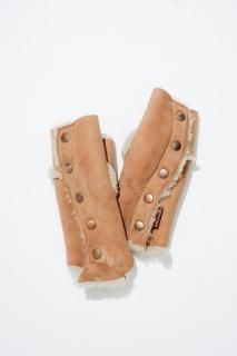 GOOD KARMA DEVELOPMENT / Reversible Mouton Gloves WHIPPLE CAMEL
