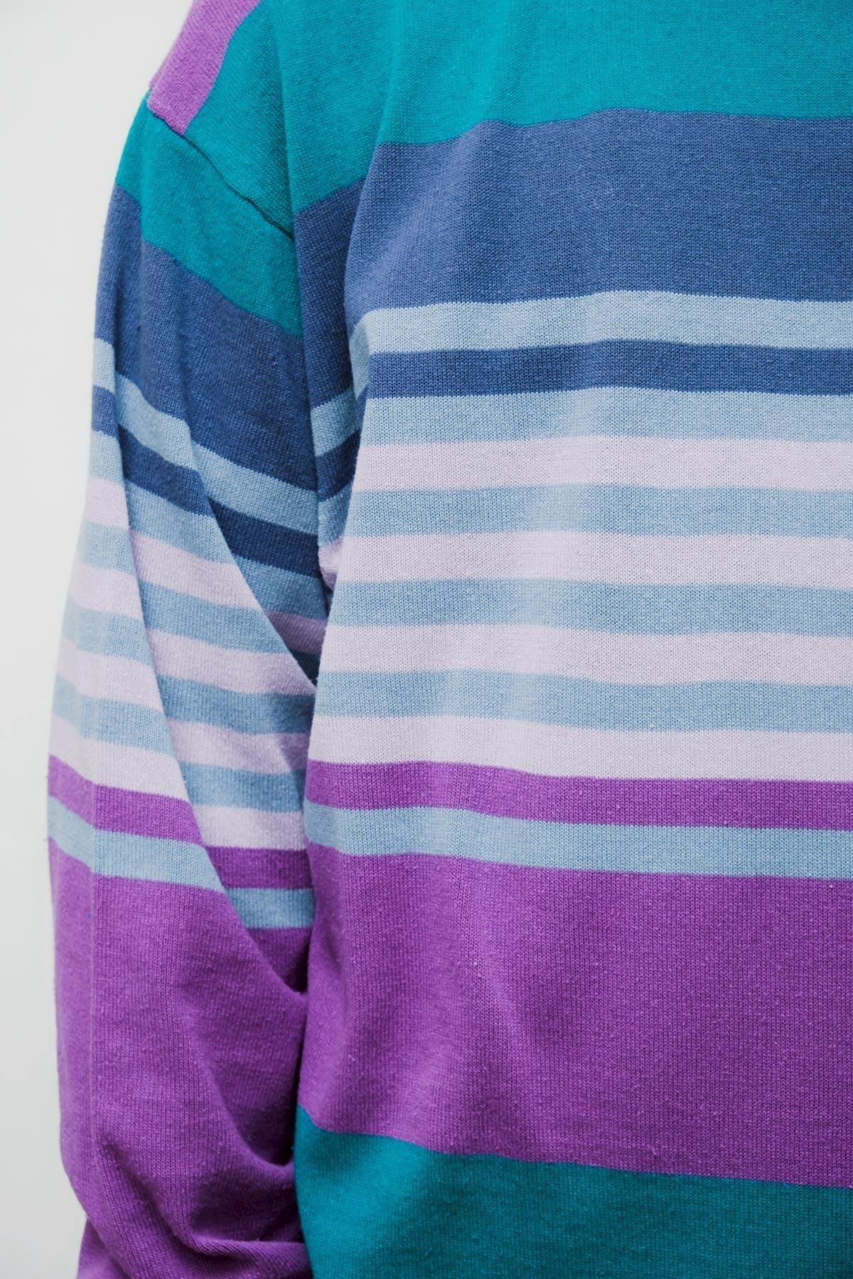HERILL / Silk border deadstock Sweater - IMA:ZINEオンラインストア
