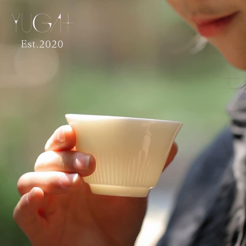 YUGA+} 徳化窯白瓷 茶器 小 - 高品質薬膳総合ブランド癒雅膳食