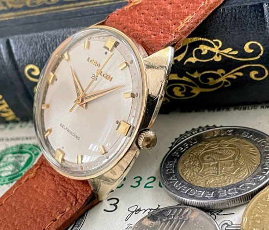 【貴重】◎/ロードエルジン/LORD ELGIN 25/ゴールド  金/1950’s/33mm/アンティーク/手巻き/10KRGP/メンズ腕時計/アメリカ製/送料無料 - Collector's High