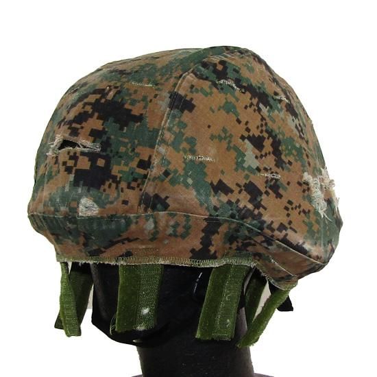 迷彩柄 軍用実物ヘルメットとヘルメットカバー　Lサイズ 迷彩柄 軍用実物ヘルメットとヘルメットカバーLサイズ